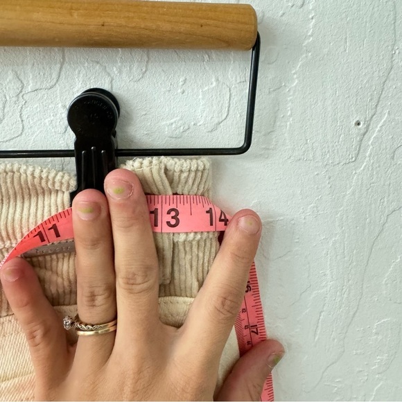 Tractr Two Tone Texture Tan Cream Corduroy Denim Straight Leg Jeans Size 2 - Picture 5 of 5